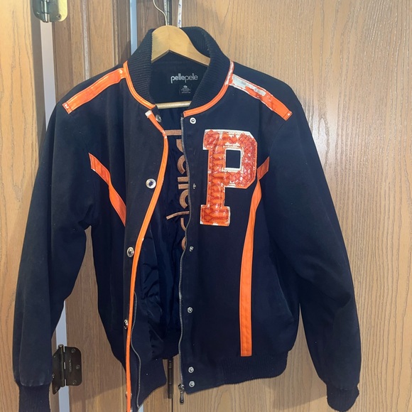 Pelle Pelle Vintage Navy Blue Varsity Jacket - Picture 3 of 6